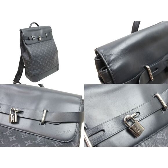 Louis Vuitton Backpack Steamer Monogram Eclipse Canvas Black - Picture 3 of 7